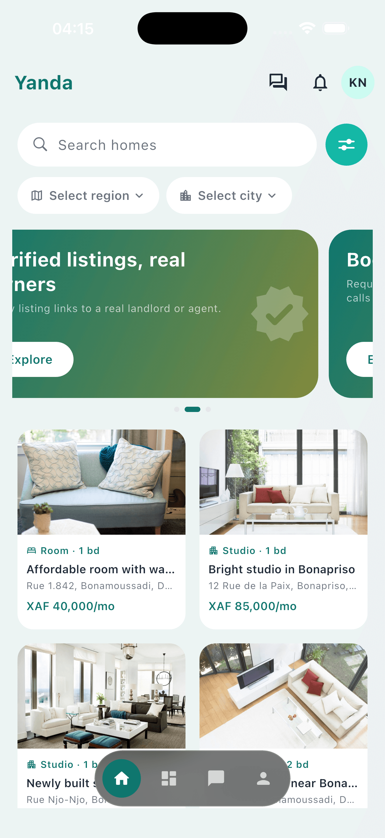 Yanda property listing